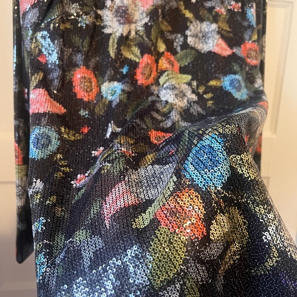 New! ($179 retail) Chelsea & Violet sequin floral Dress sz 2 - Picture 7 of 8